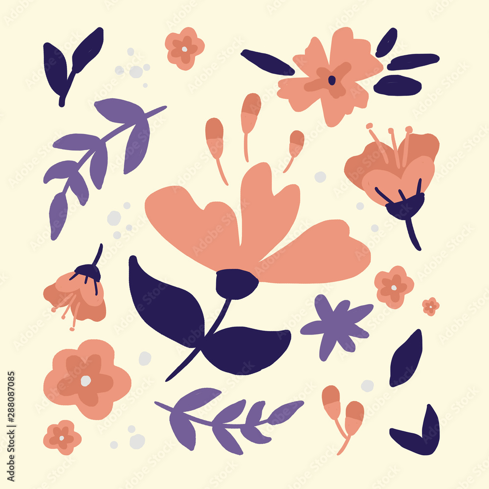 Vector Illustration floral pattern Vector Illustration floral pattern