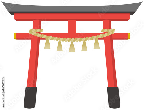 鳥居のイメージイラスト