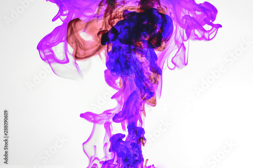 The colorful ink in the water. Abstract. background. Wallpaper. Concept art.