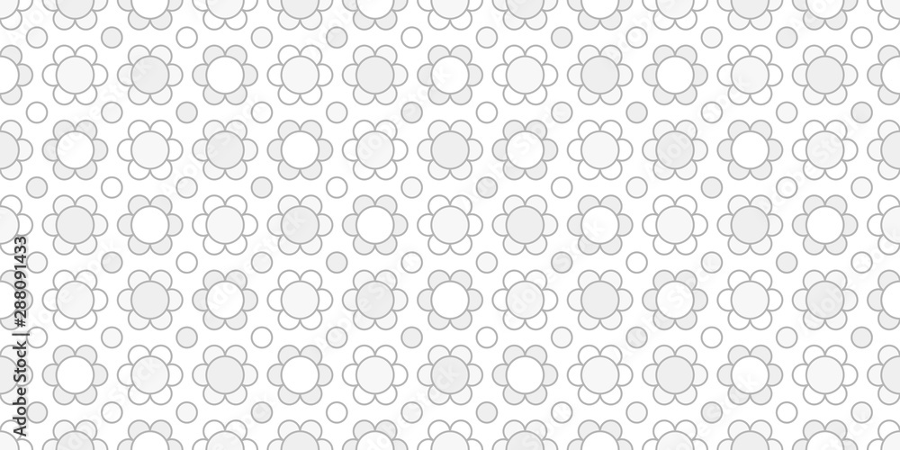 Retro flower background. Seamless pattern. Vector. レトロな花のパターン
