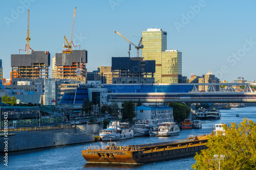 Moscow, Russia - August, 28, 2019: veiw to Moscow river photo