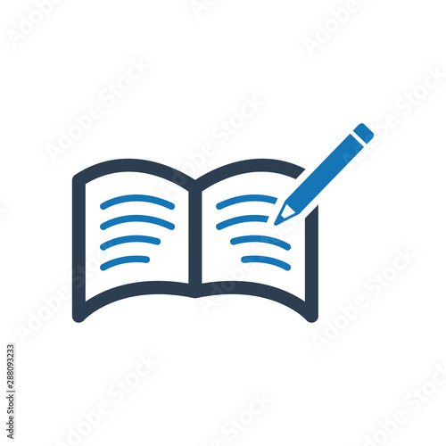 Book writing icon