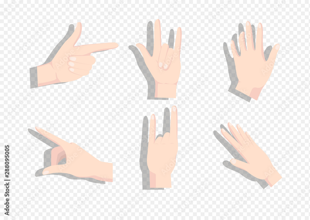 Gesturing hands. Hand with counting gestures Gesturing hands. Hand with counting gestures