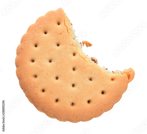Foto cookie broken closed up isolated on white