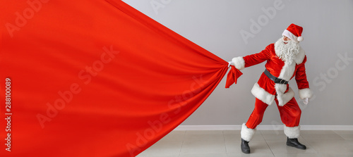 Santa Claus with big bag ne...