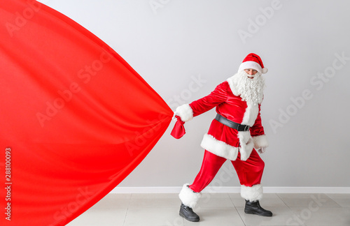 Santa Claus with big bag ne...