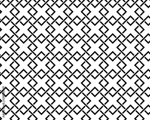 geometric pattern abstract white and black tone vector background, line overlapping with modern concept