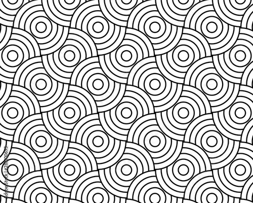 geometric pattern abstract white and black tone vector background, line overlapping with modern concept