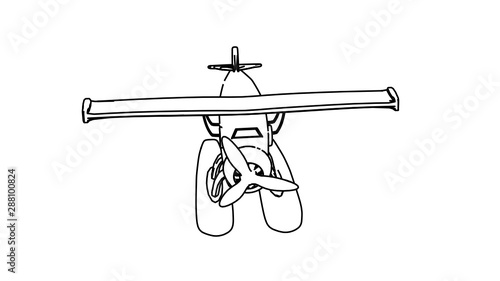 coloring page of hydroplane