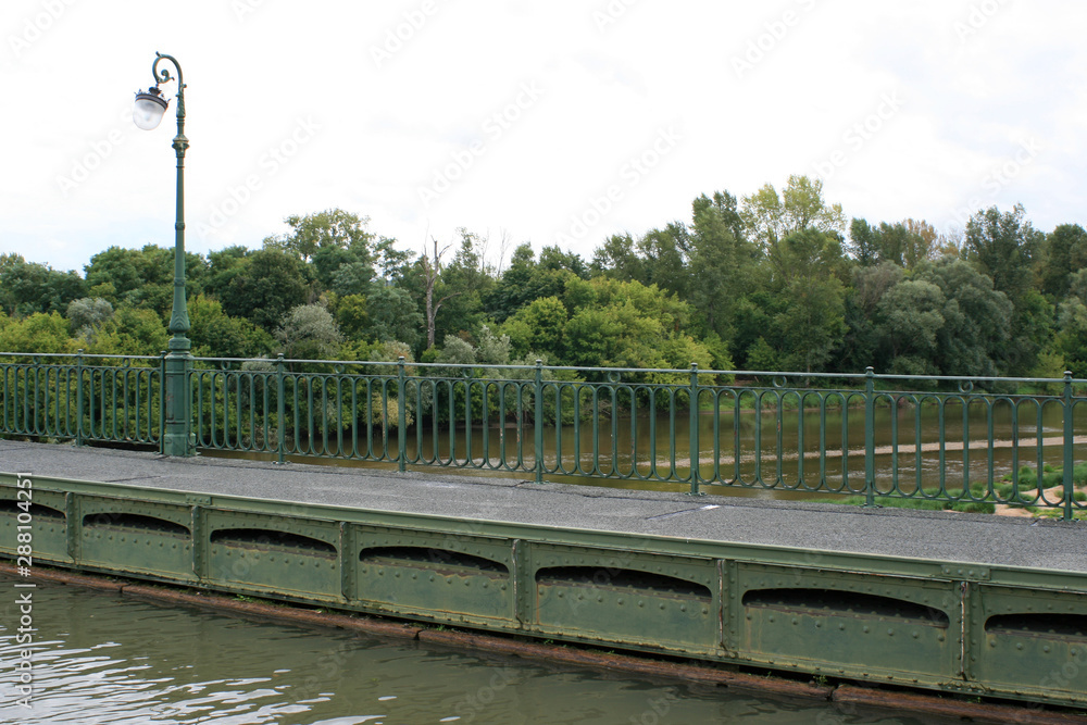 canal bridge (gustave eiffel) in briare (france) 