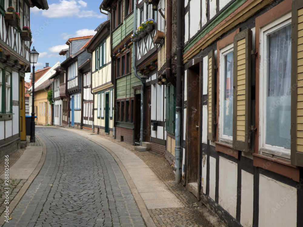 historische Altstadt von Quedlinburg im Harz