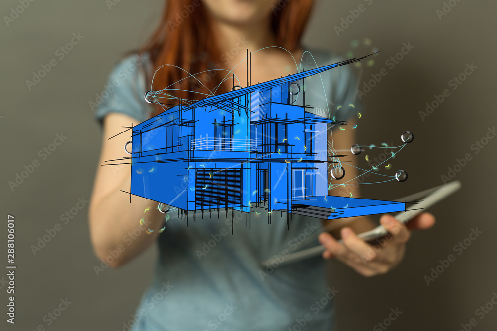 Smart home and future concept - obrazy, fototapety, plakaty 