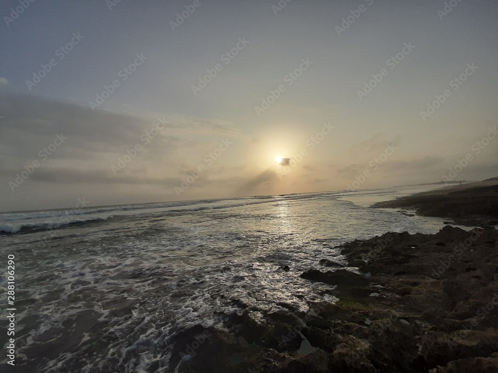 Fototapeta premium sunset over the sea
