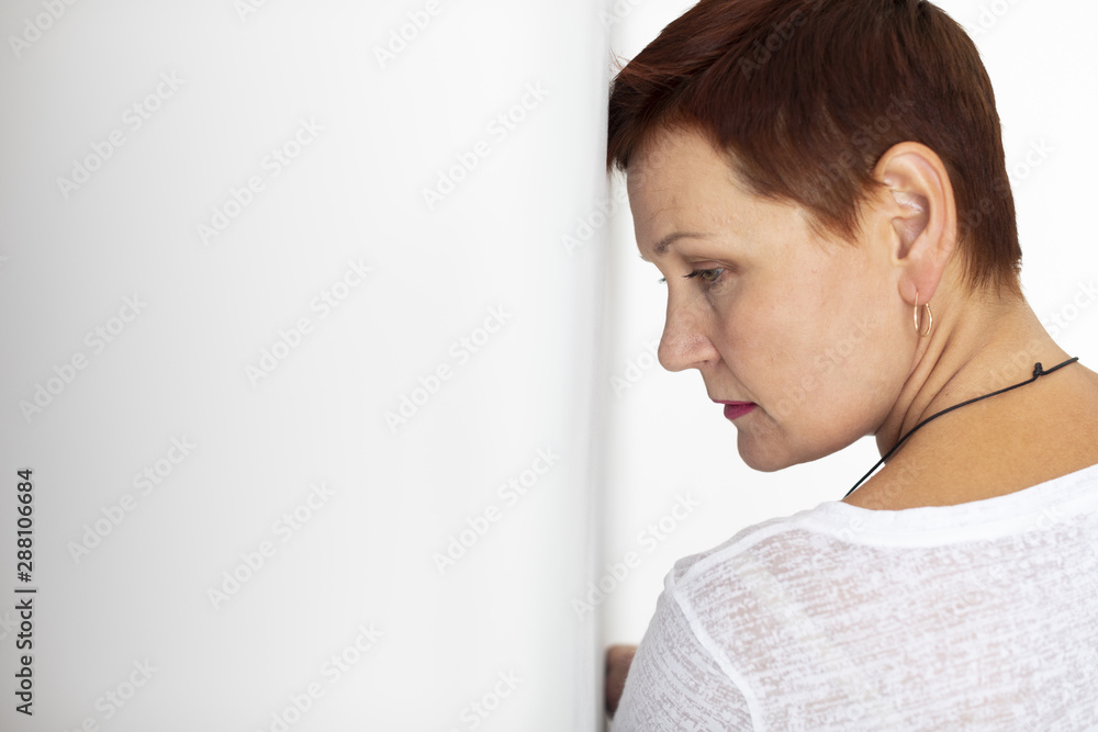 Beautiful senior woman with short hair Beautiful senior woman with short hair