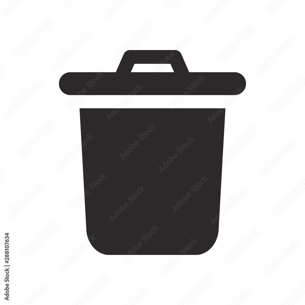 trash can icon vector template trash can icon vector template