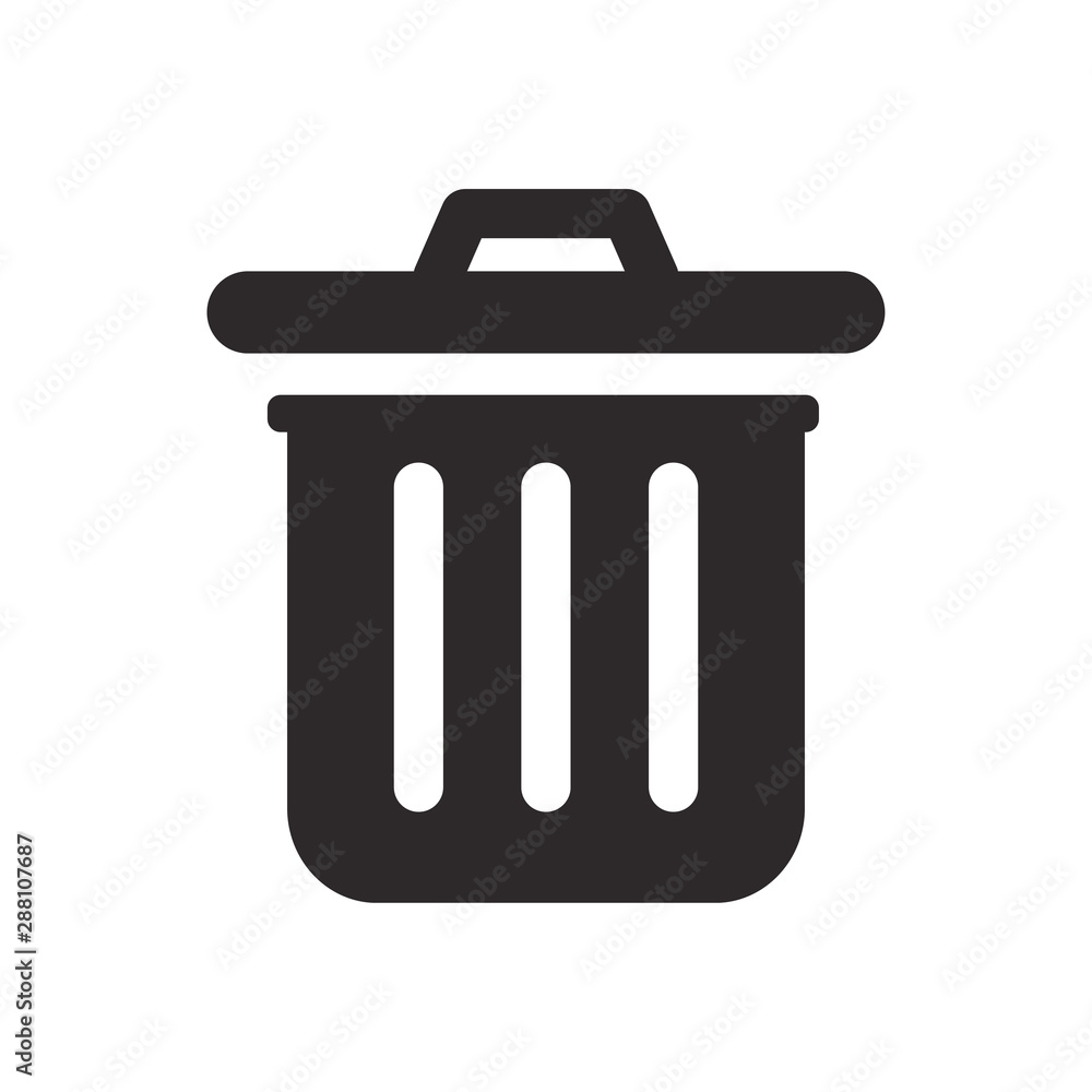 trash can icon vector template trash can icon vector template