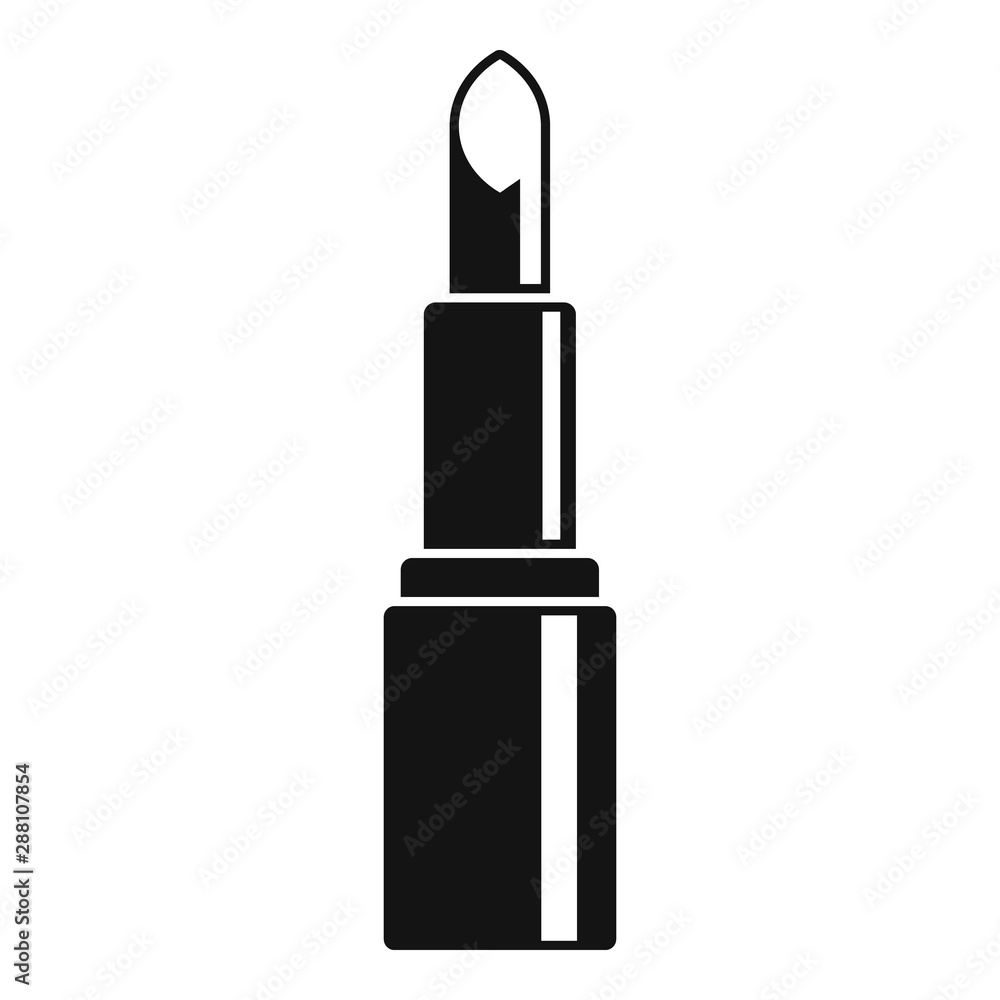 Cosmetic lipstick icon. Simple illustration of cosmetic lipstick vector icon for web design isolated on white background Cosmetic lipstick icon. Simple illustration of cosmetic lipstick vector icon for web design isolated on white background