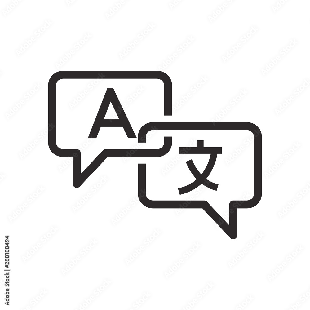 translate icon vector design illustrator translate icon vector design illustrator