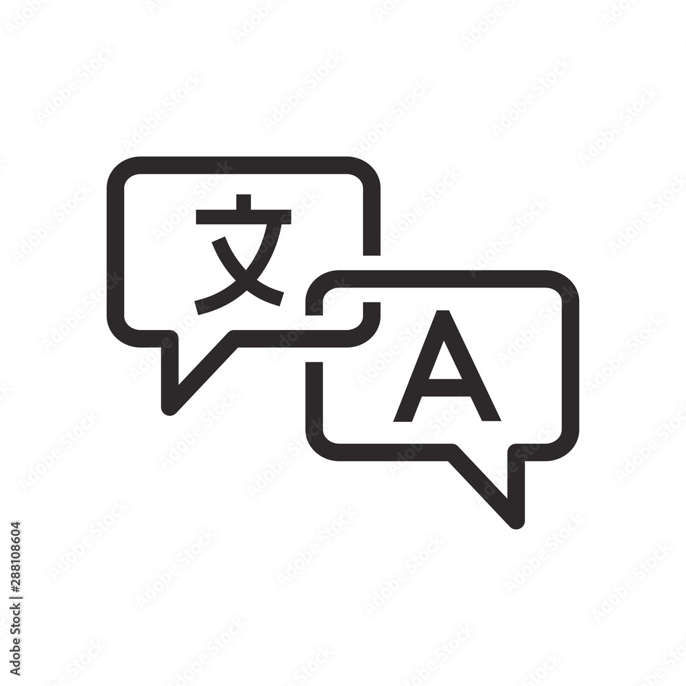 translate icon vector design illustrator translate icon vector design illustrator