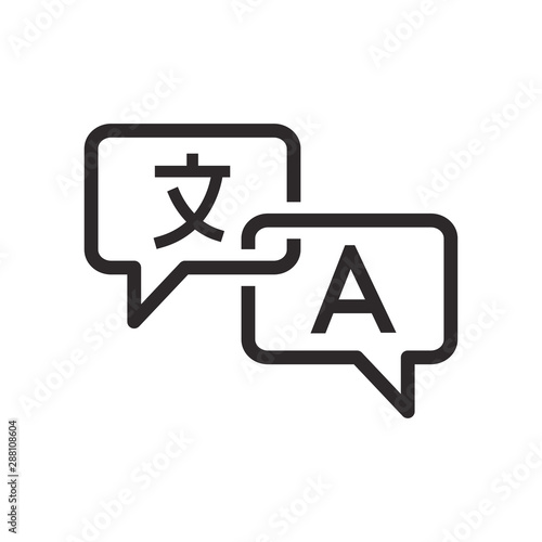 translate icon vector design illustrator