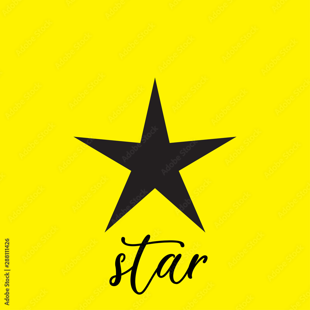 Obraz premium Star icon vector. Classic rank isolated. Trendy flat favorite design. Star web site pictogram, mobile app. Logo illustration. Eps10