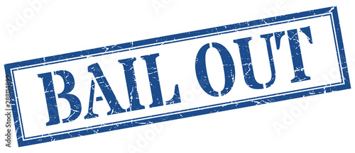 bail out stamp. bail out square grunge sign. bail out