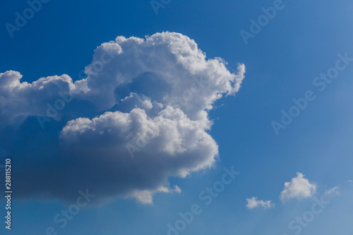 Fluffy beautiful clouds on ...