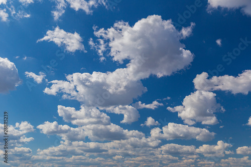 Fluffy beautiful clouds on ...