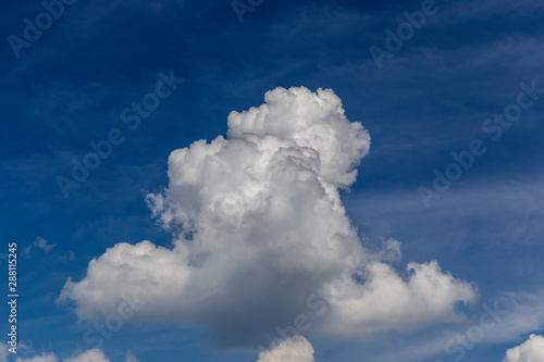 Fluffy beautiful clouds on ...