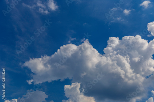 Fluffy beautiful clouds on ...