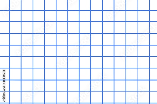 Graph paper template line artwork, grid paper texture, grid sheet, abstract grid line, blue straight lines on white background, Illustration notebook business office and the bathroom wall. 