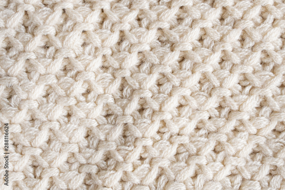 knitted wool fabric texture background - obrazy, fototapety, plakaty 