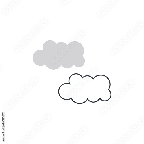 cloud technology logo vector © devankastudio
