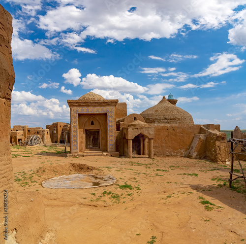 Ancient bathhouse in the capital of the Mongol Empire  Golden Horde   the city of Sarai Batu