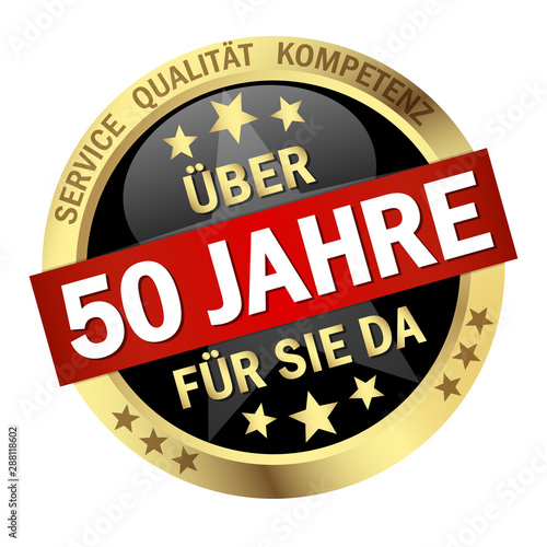 Button - Über 50 Jahre für sie da