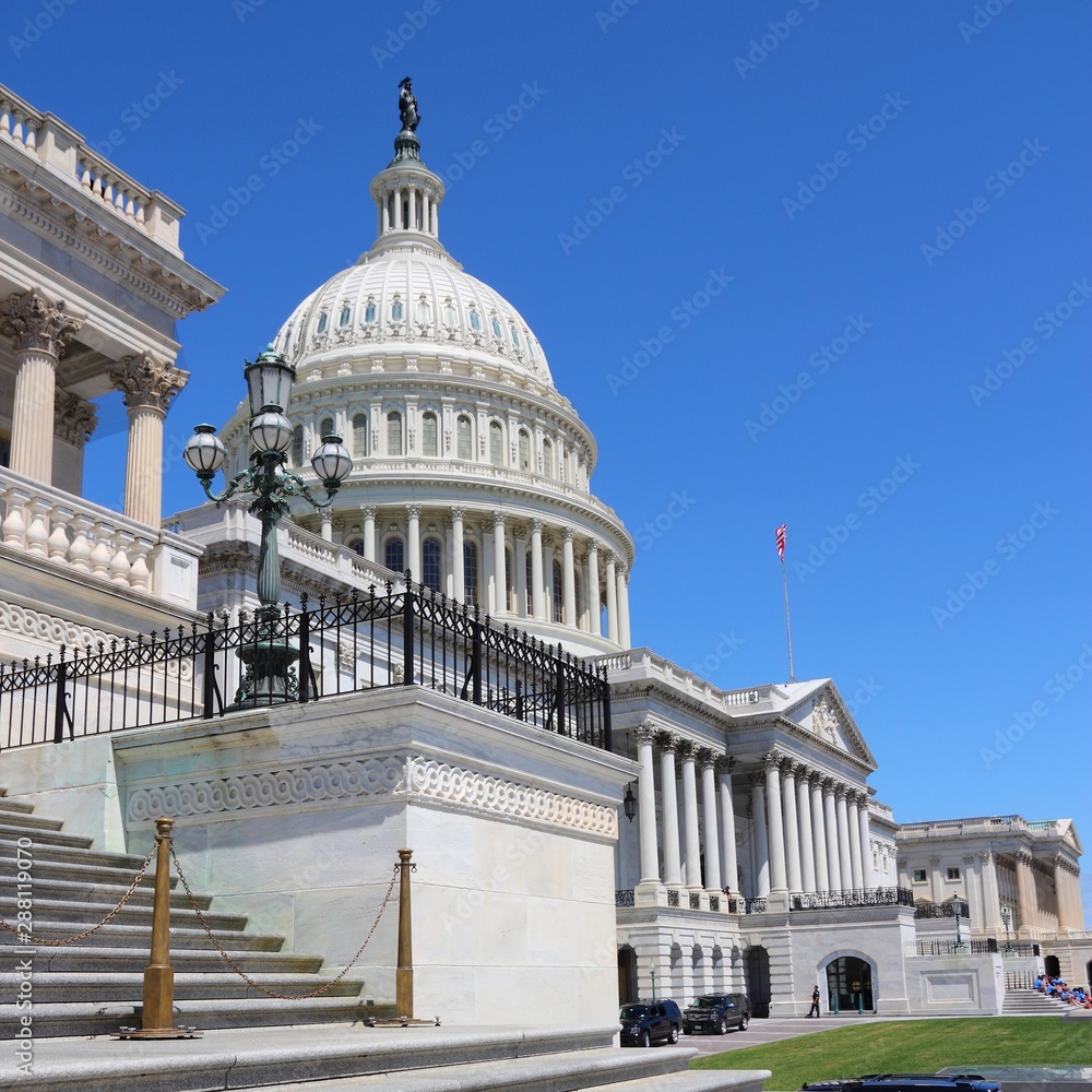 National Capitol in Washington DC. American landmark.