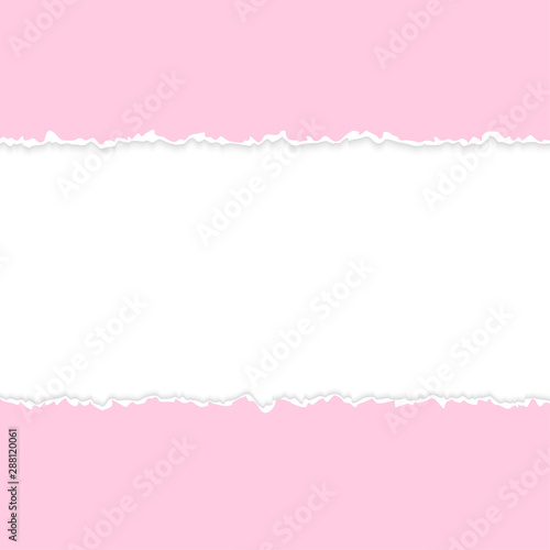 ripped open paper pink