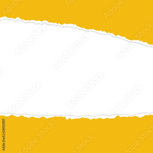 ripped open paper orange