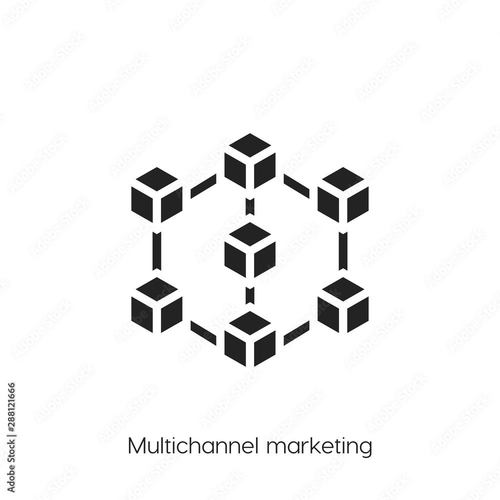 multichannel icon vector symbol multichannel icon vector symbol