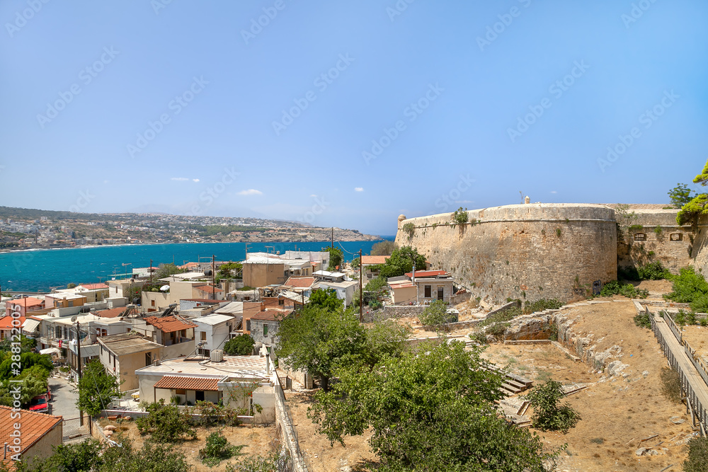 The old Venetian fortress of Fortezza. Greece. Crete. Rethymno  