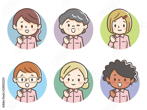 女性　作業服　セット