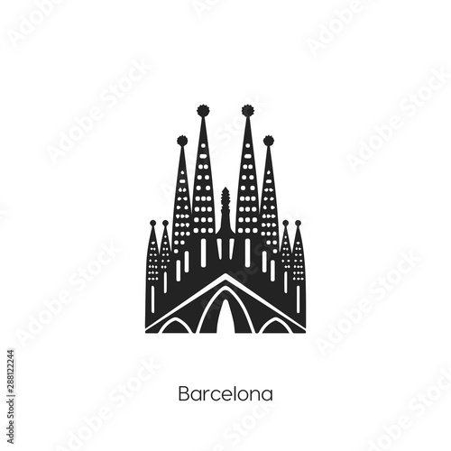 Barcelona icon vector symbol