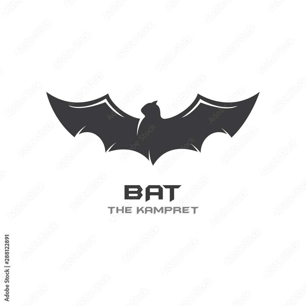 Bat ilustration logo vector Bat ilustration logo vector
