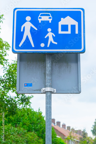 Dutch road sign: living street