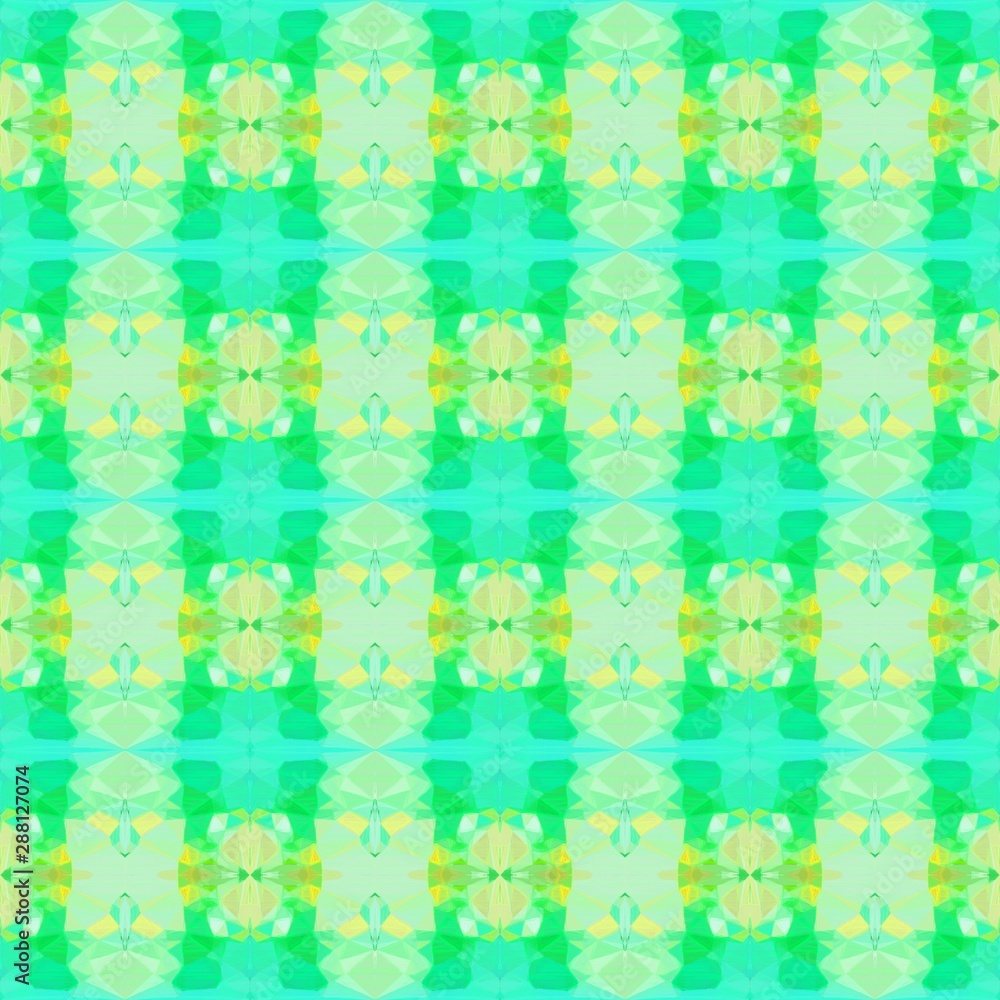 colorful seamless pattern with pale green and medium spring green colors. repeating background illustration can be used for wallpaper, creative or textile fashion design