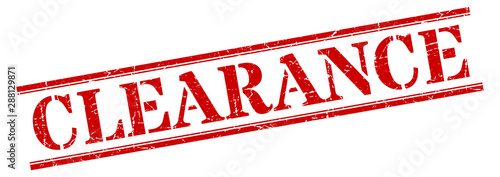 clearance stamp. clearance square grunge sign. clearance