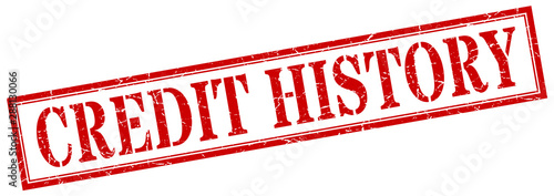 credit history stamp. credit history square grunge sign. credit history
