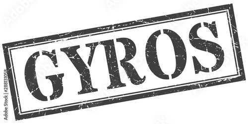 gyros stamp. gyros square grunge sign. gyros