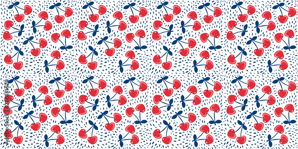 seamless pattern with cherries seamless pattern with cherries