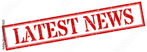 latest news stamp. latest news square grunge sign. latest news